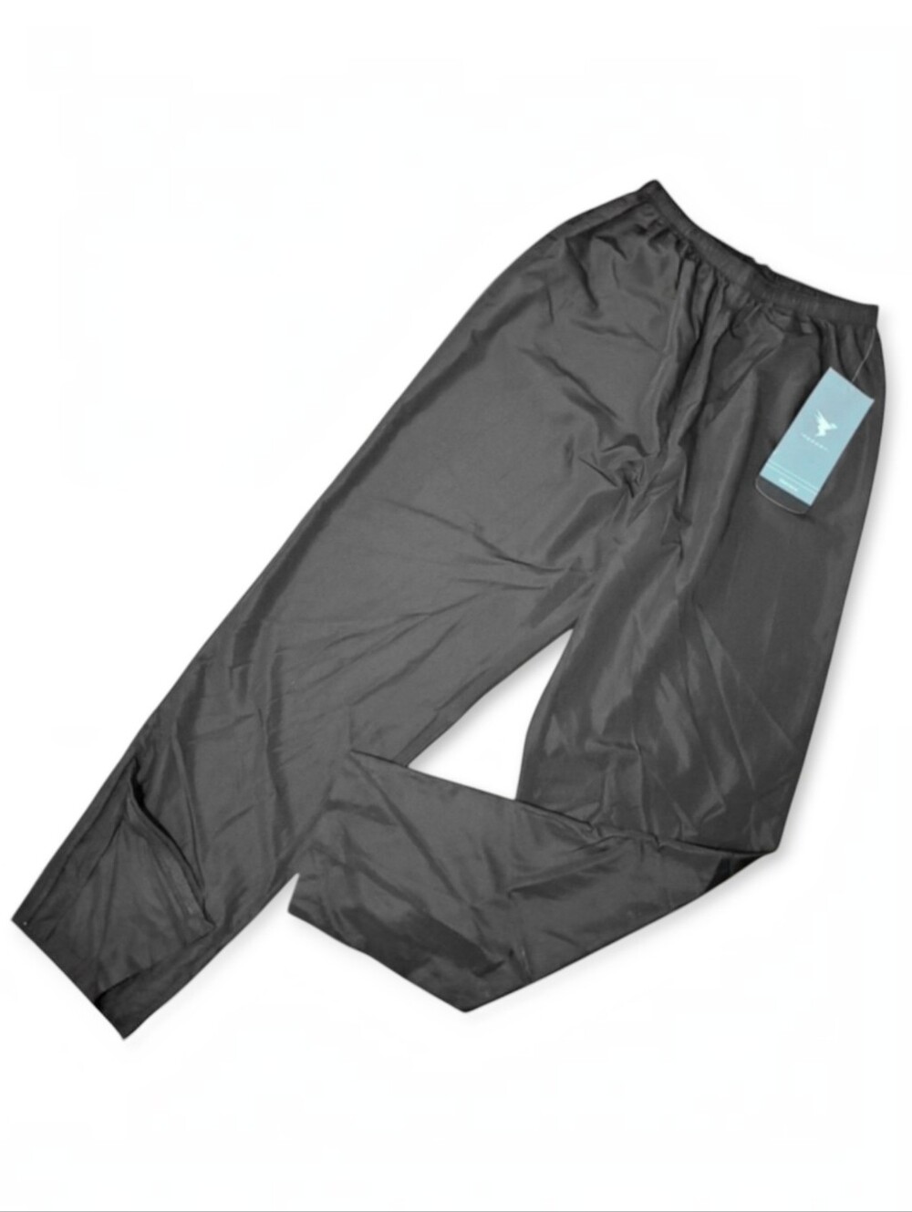 Insport Size M NEW Track Pants Running Teflon Black Lightweight Elastic Joggers